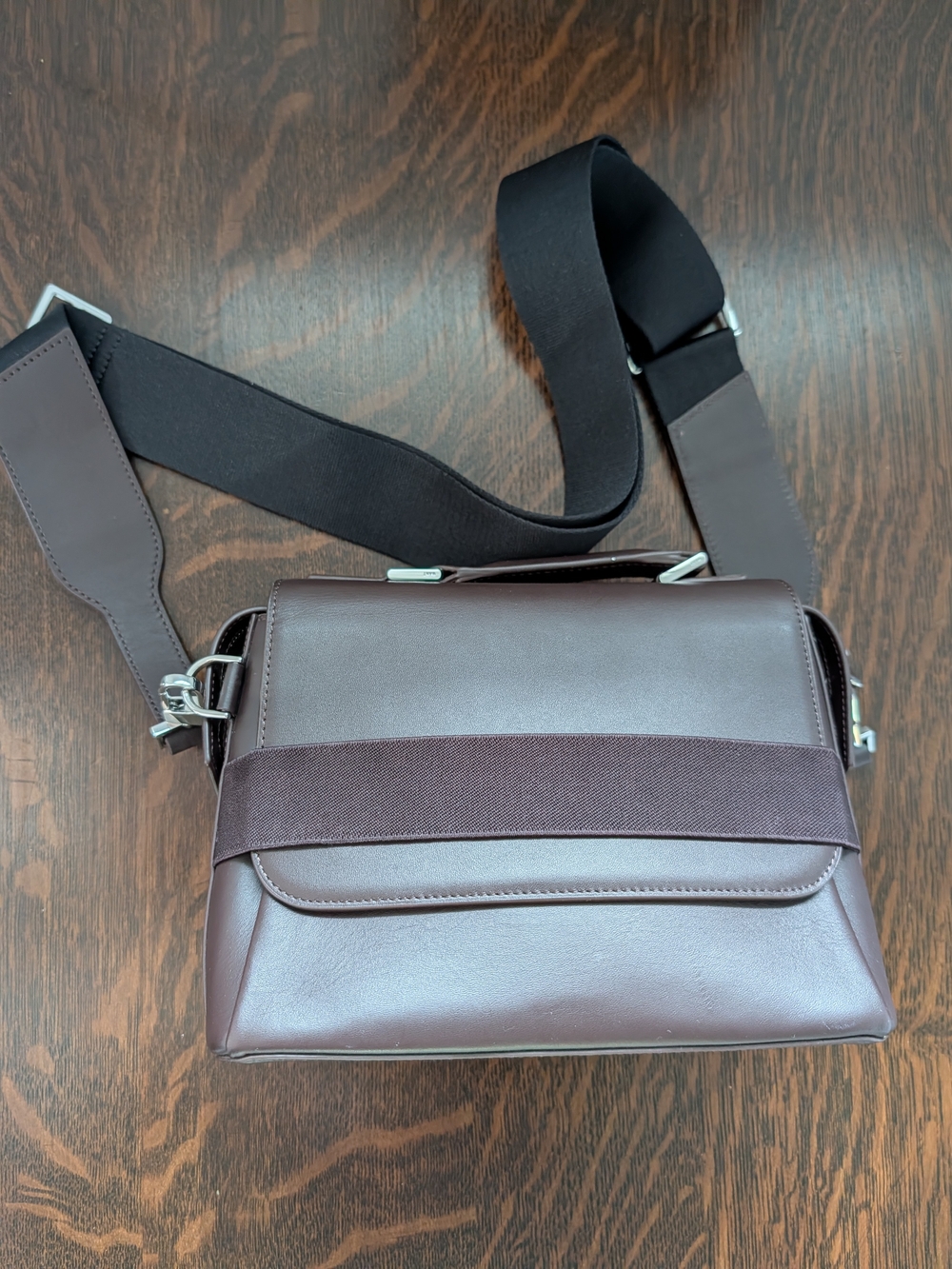 WANT Les Essentiels Dyce Leather Crossbody Bag & Removable Pouch 2-in-1 Espresso